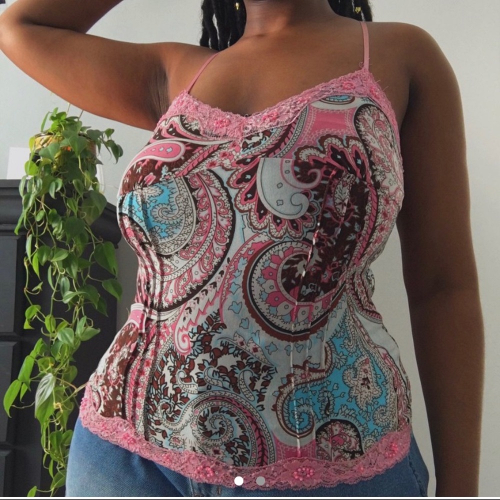 🍬 COLORFUL PINK PATTERNED TOP 🍬